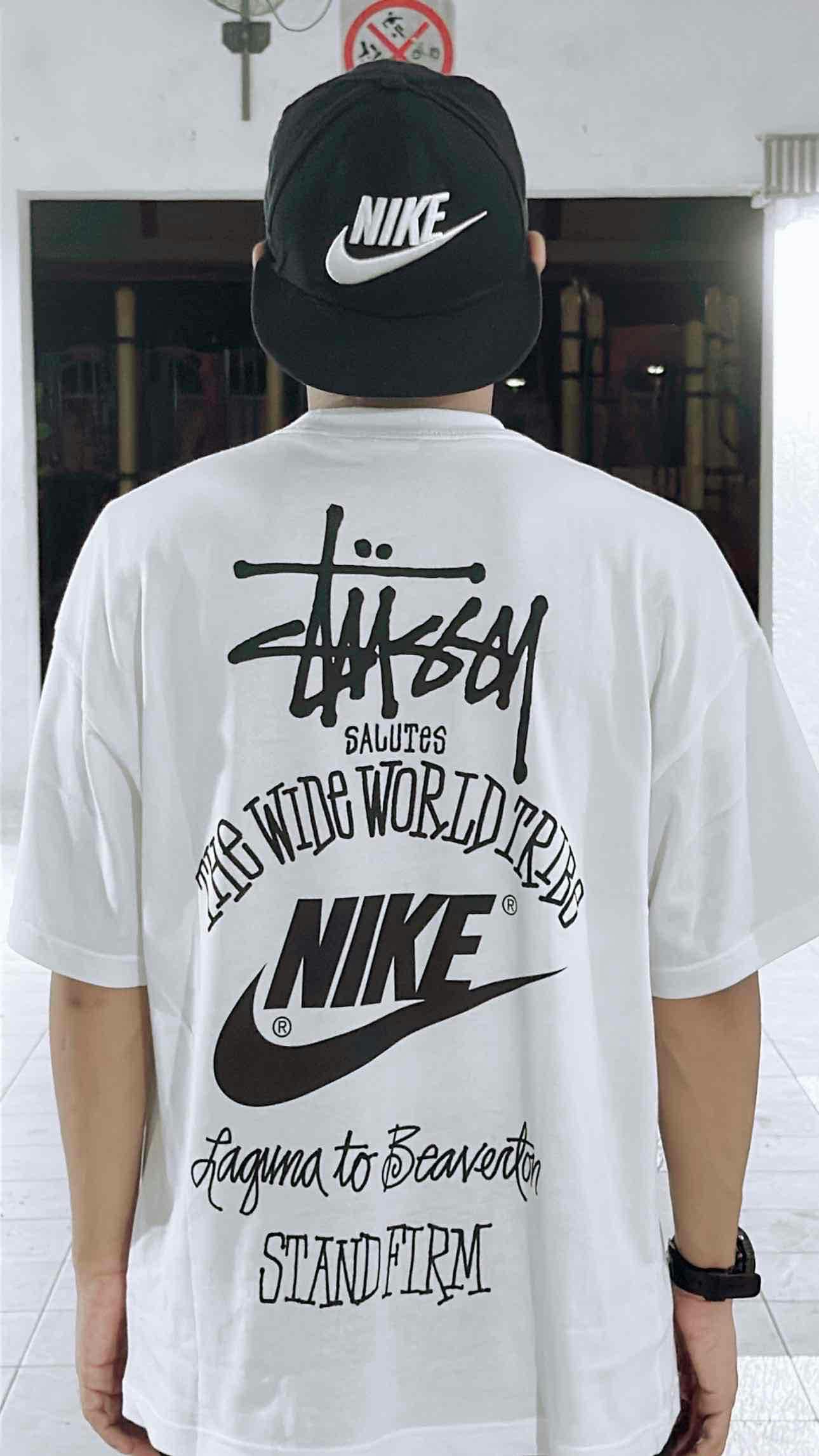 Stüssy x Nike The Wide World Tribe T-Shirt 'White' (Asia Sizing)