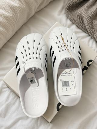 adidas Adilette Clog 'White Black' FY8970