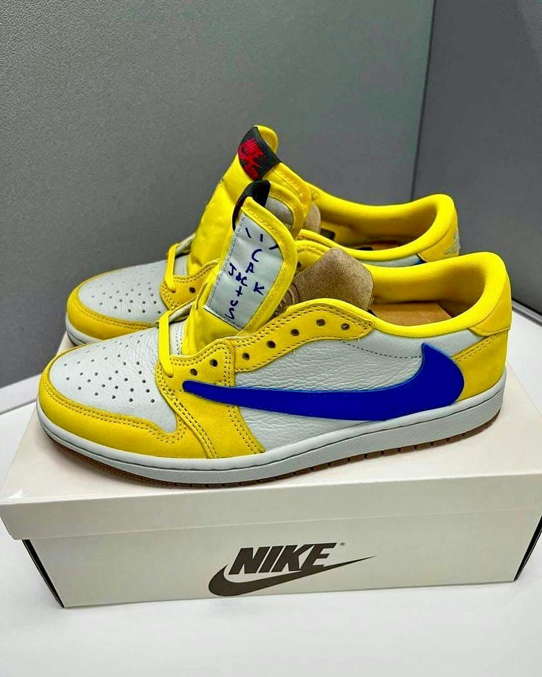 (Women) Travis Scott x Air Jordan 1 Retro Low OG SP 'Canary' DZ4137-700