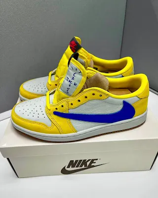 (Women) Travis Scott x Air Jordan 1 Retro Low OG SP 'Canary' DZ4137-700 (Women) Travis Scott x Air Jordan 1 Retro Low OG SP 'Canary' DZ4137-700