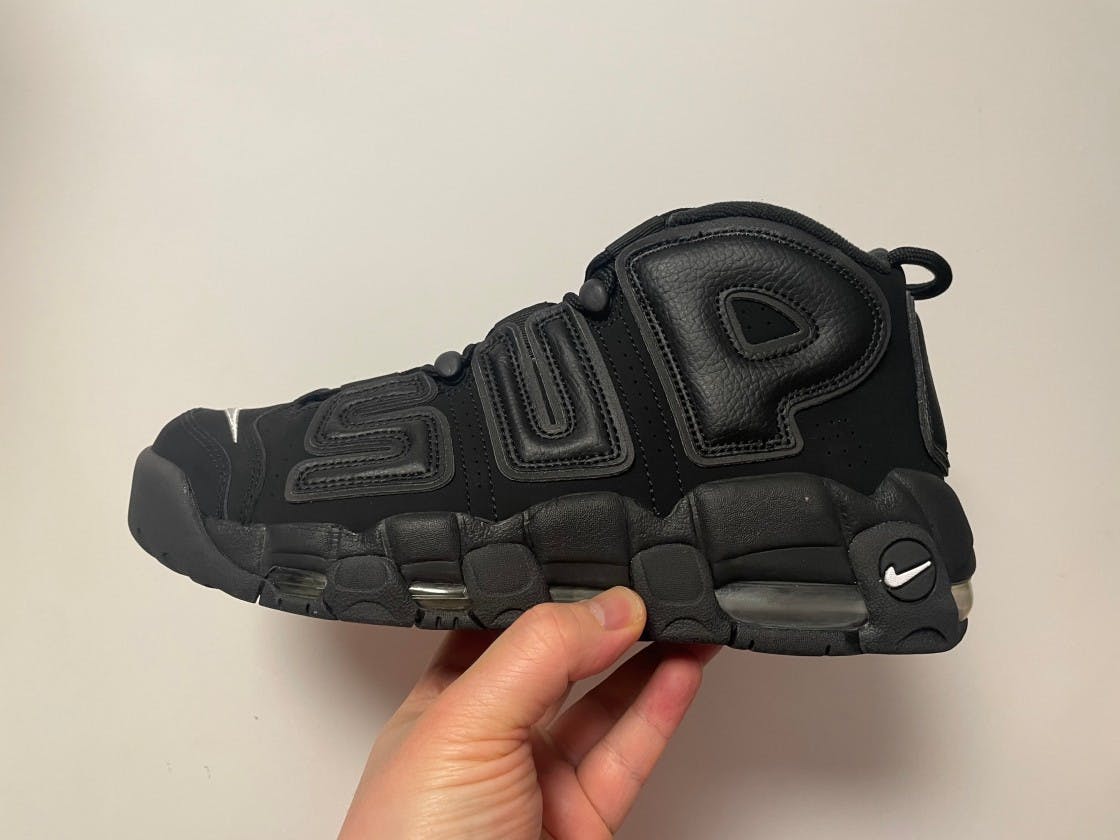 Supreme x Nike Air More Uptempo 'Black' 902290-001