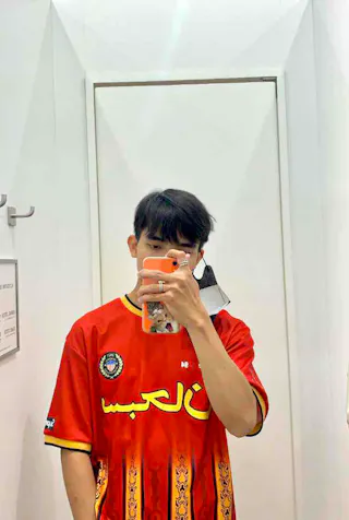 Supreme Arabic Logo Soccer Jersey Red Supreme Arabic Logo Soccer Jersey Red