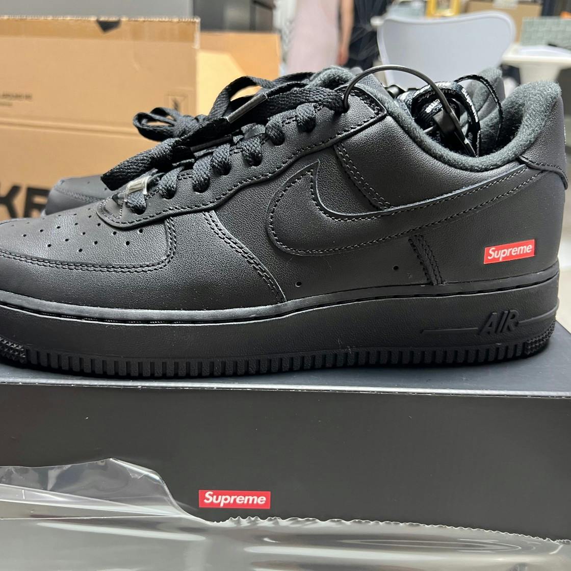 Supreme x Nike Air Force 1 Low 'Box Logo - Black' CU9225-001