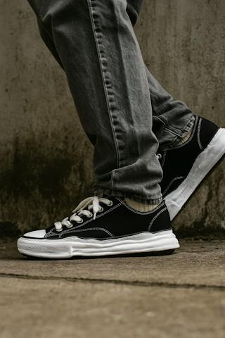 MIHARA YASUHIRO Maison Peterson OG Sole Canvas Low 'Black' A01FW702-BLK MIHARA YASUHIRO Maison Peterson OG Sole Canvas Low 'Black' A01FW702-BLK