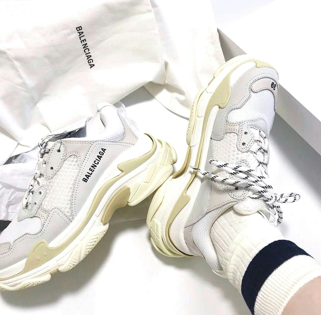 (Women) Balenciaga Triple S Trainer 'White'  524036 W09E1 9000