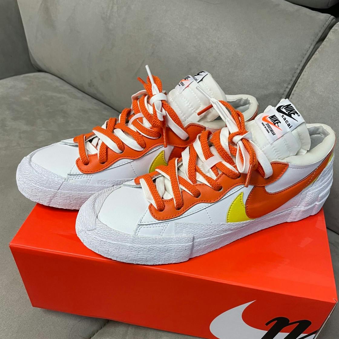 sacai x Nike Blazer Low 'Magma Orange' DD1877-100