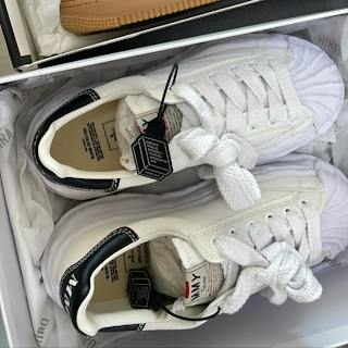 Maison Mihara Yasuhiro Blakey OG Sole Canvas Low 'White' A08FW735-WHITE Maison Mihara Yasuhiro Blakey OG Sole Canvas Low 'White' A08FW735-WHITE