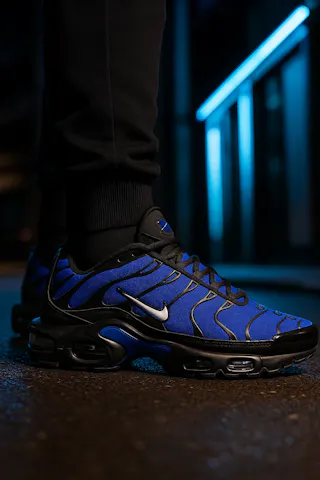 Nike Air Max Plus Premium 'Black Racer Blue' FQ7331-001