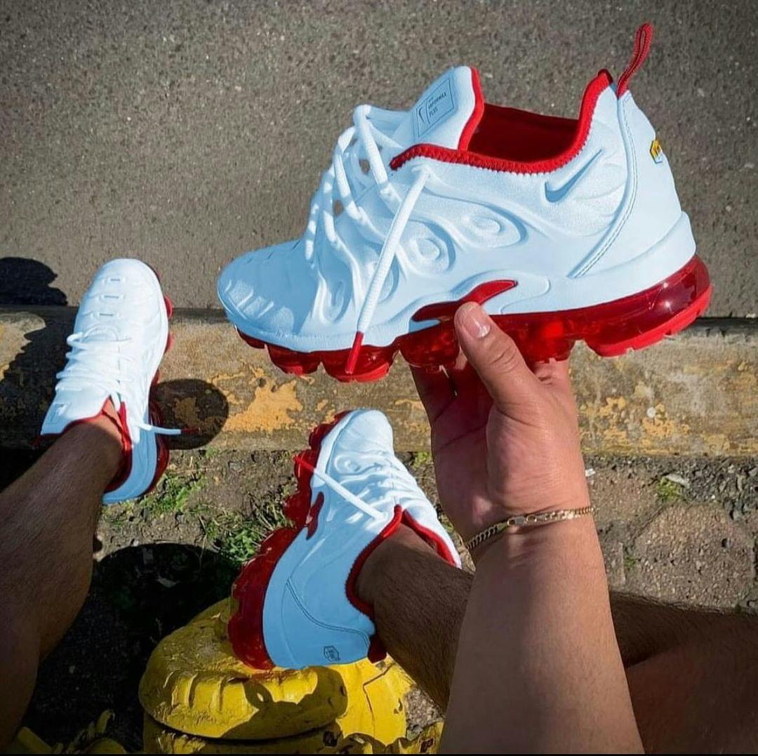 Nike Air VaporMax Plus 'White University Red' DH0279-100