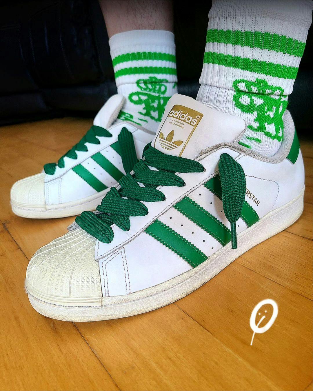 adidas Superstar Footwear White College Green GZ1604