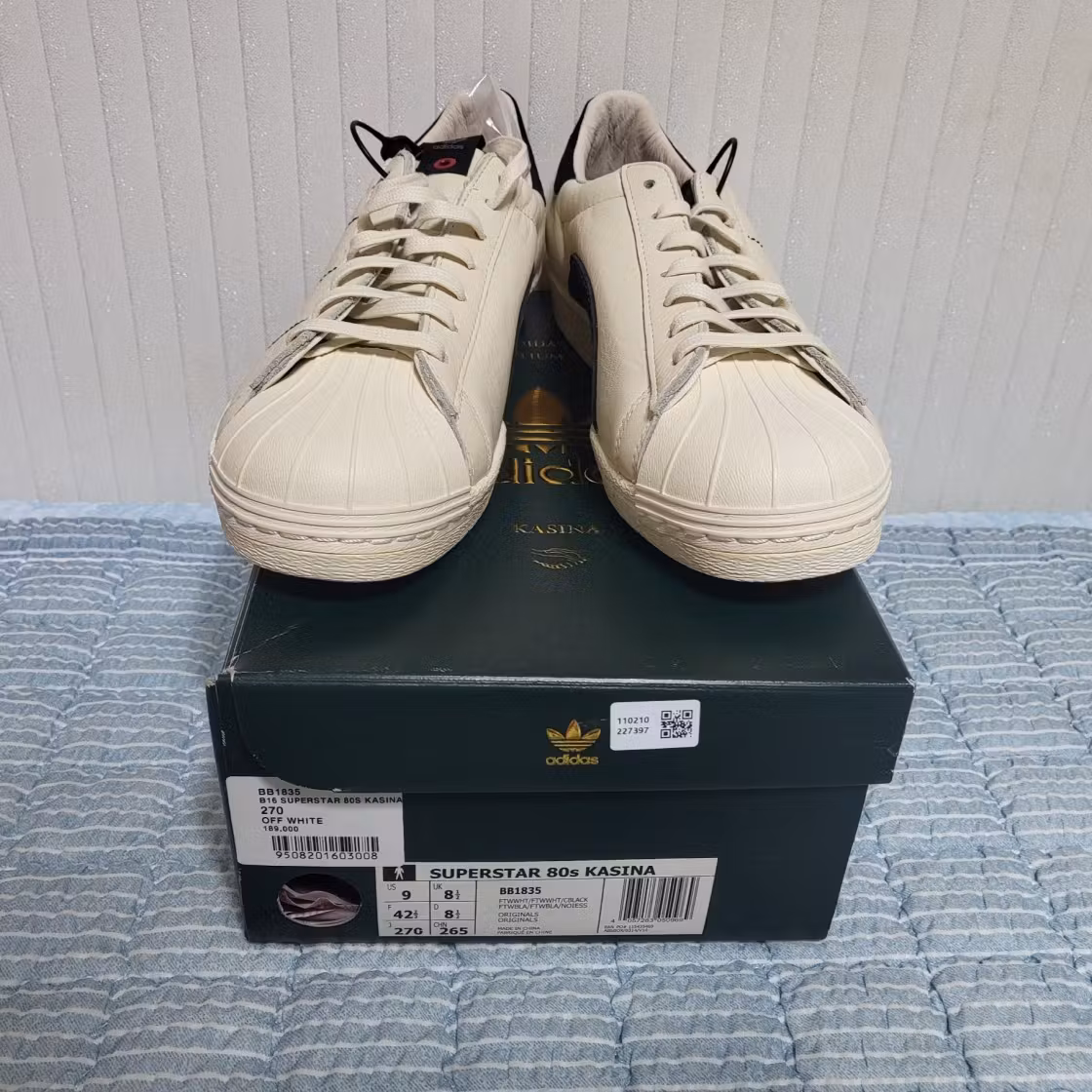 KASINA x adidas Superstar 80s 'White' BB1835