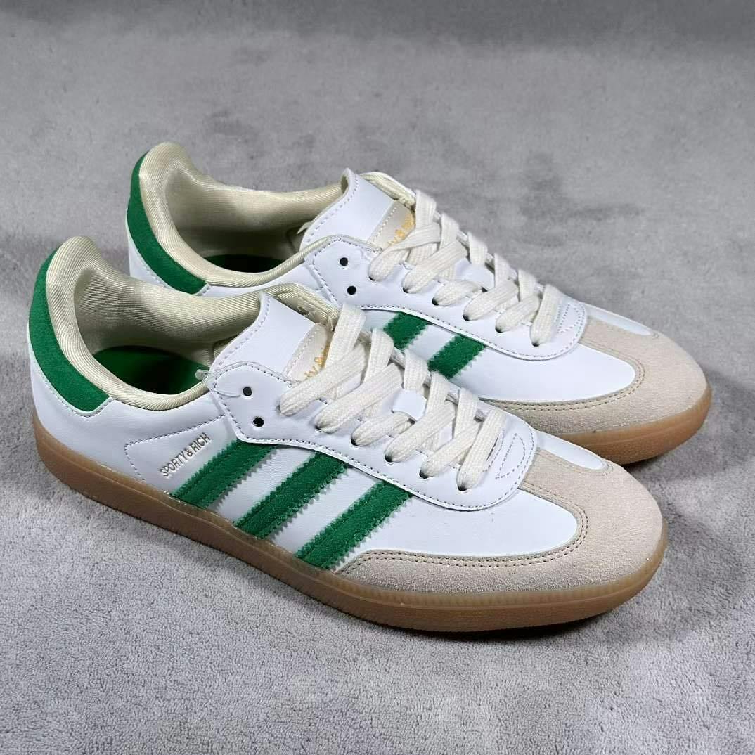 Sporty & Rich x adidas Samba OG 'White Green' HQ6075