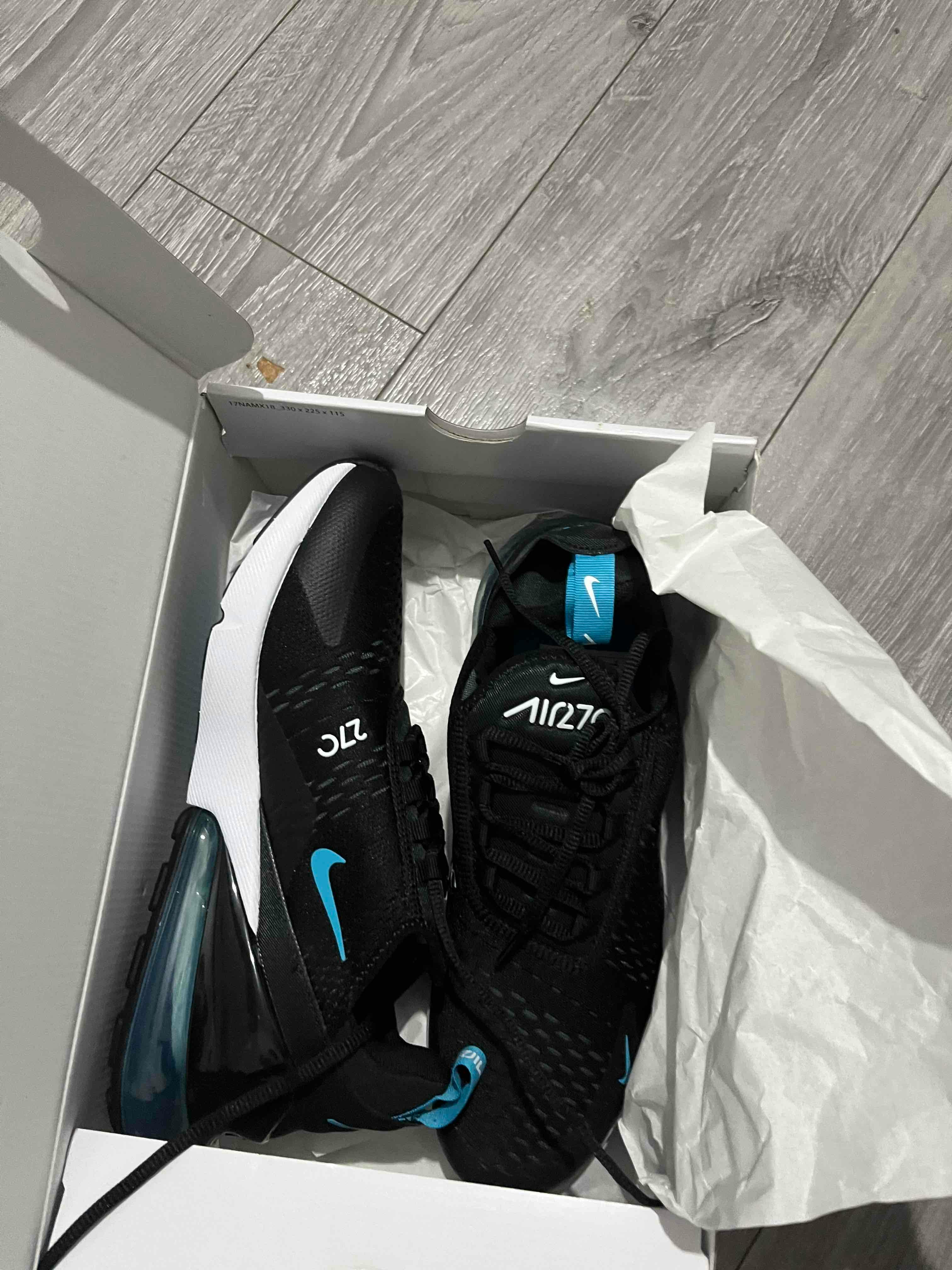 Nike Air Max 270 'Black Light Blue Fury' DD7120-001