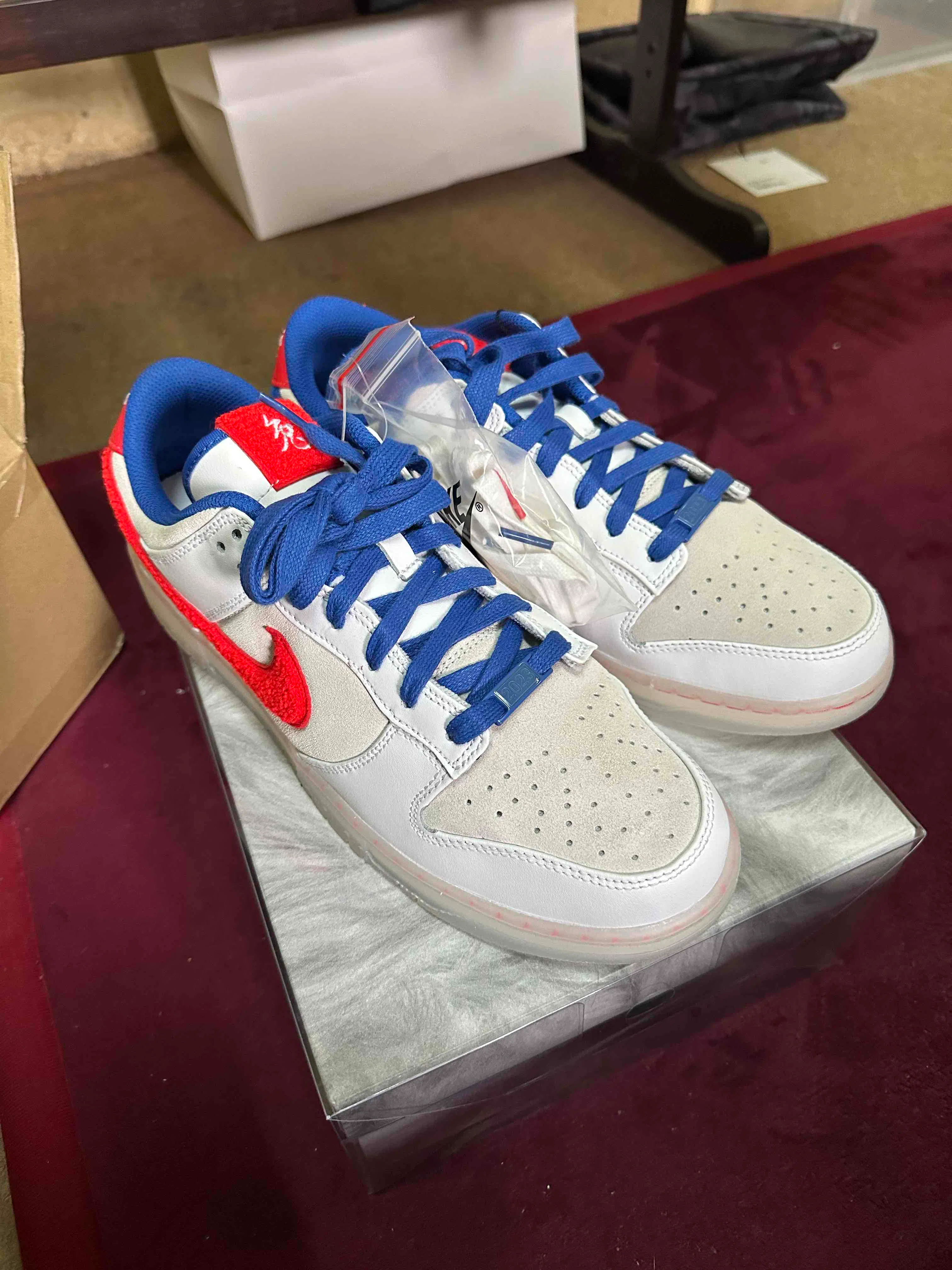 Nike Dunk Low Year of the Rabbit 'White/Crimson-Varsity Royal' FD4203-161 Nike Dunk Low Year of the Rabbit 'White/Crimson-Varsity Royal' FD4203-161