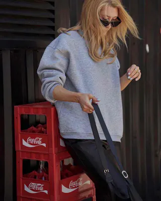 Nike x Stüssy International Crewneck Sweatshirt Heather Grey Nike x Stüssy International Crewneck Sweatshirt Heather Grey