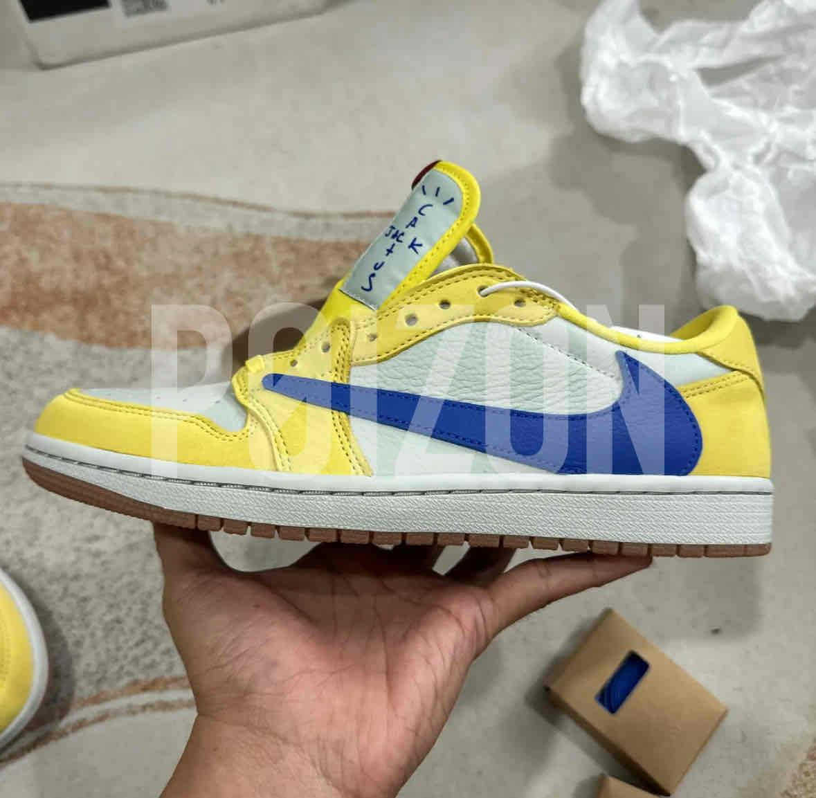 (Women) Travis Scott x Air Jordan 1 Retro Low OG SP 'Canary' DZ4137-700