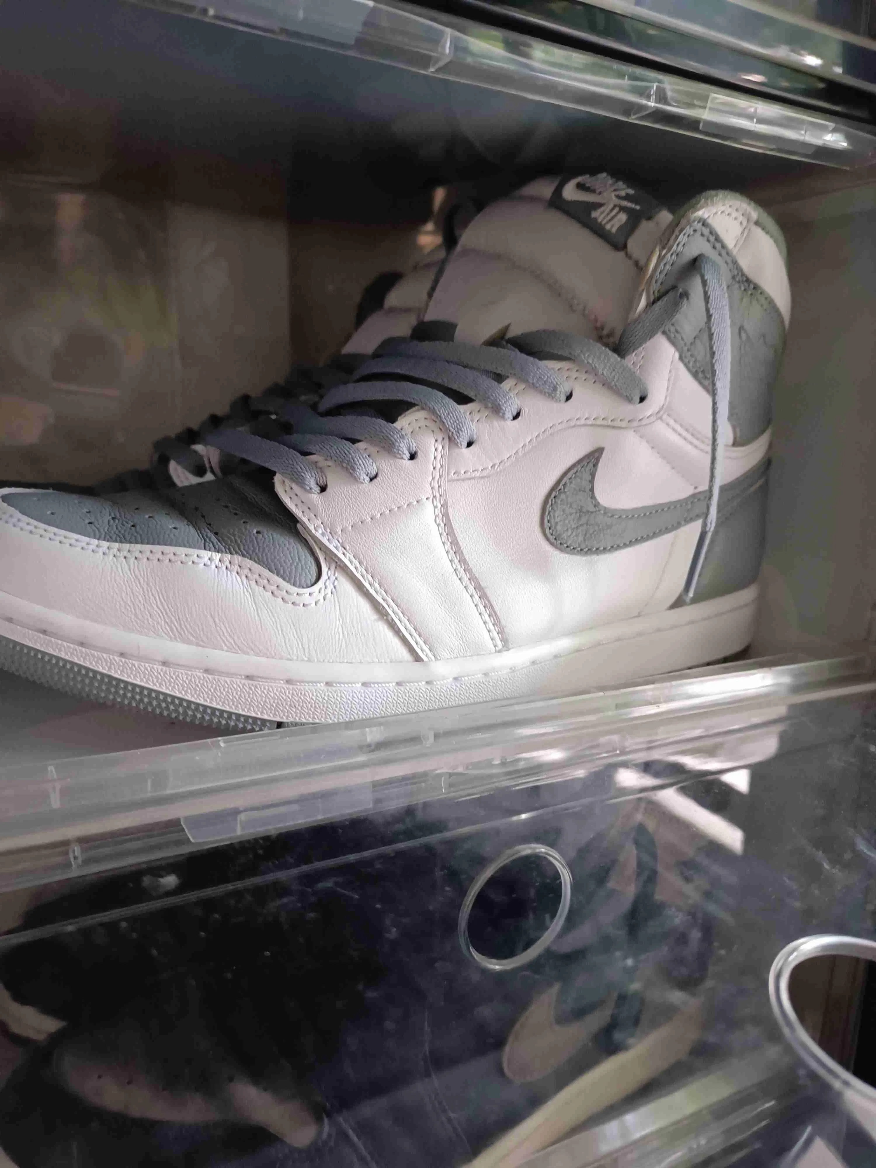 (Preschool) Air Jordan 1 Retro High OG 'Grey White' 75441037 (Preschool) Air Jordan 1 Retro High OG 'Grey White' 75441037