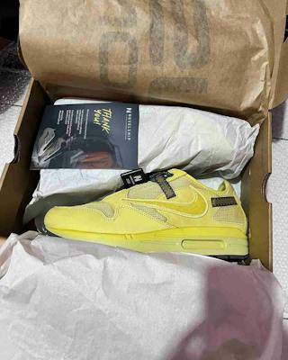 Travis Scott x Nike Air Max 1 'Saturn Gold' DO9392-700 Travis Scott x Nike Air Max 1 'Saturn Gold' DO9392-700