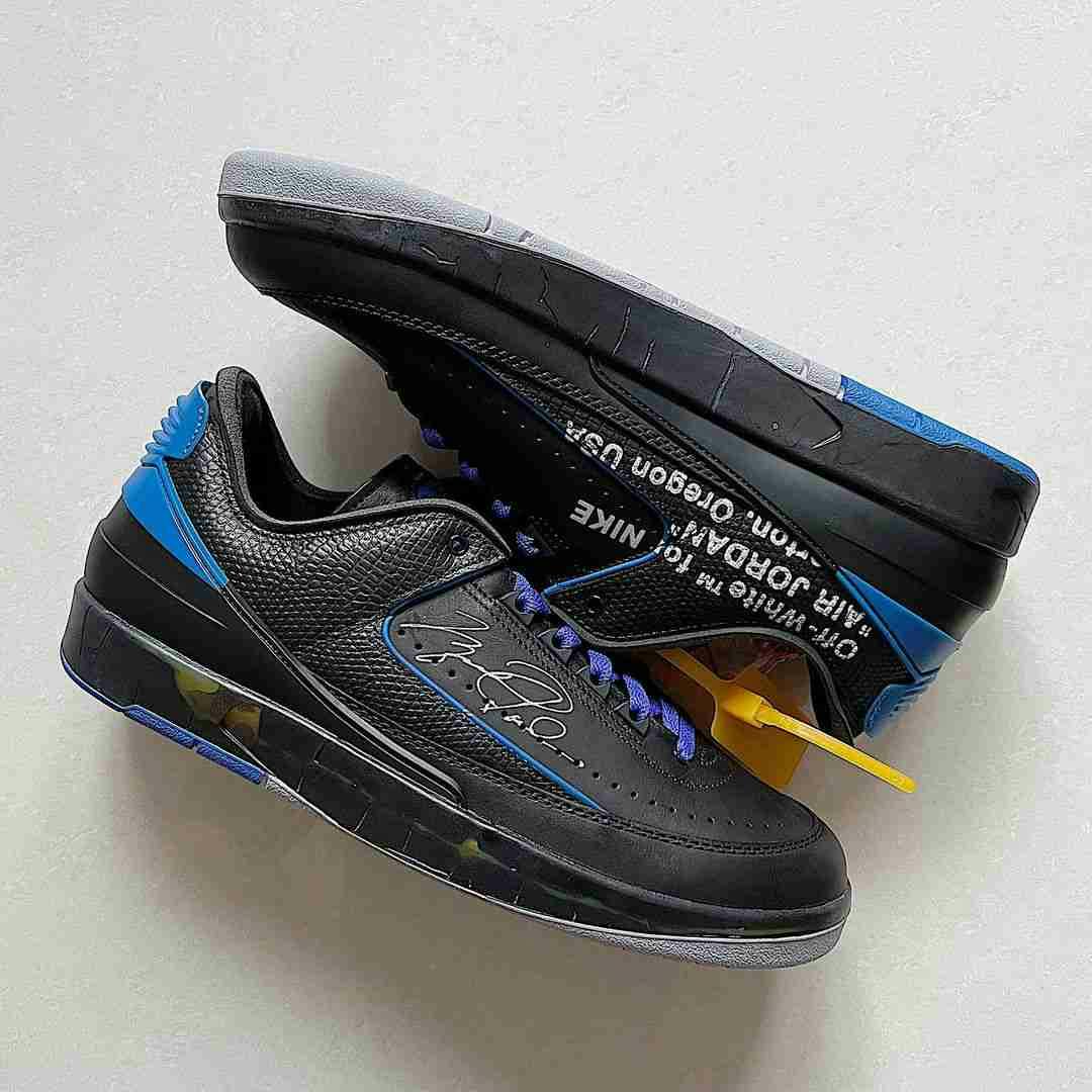 Off-White x Air Jordan 2 Retro Low SP 'Black Royal' DJ4375-004