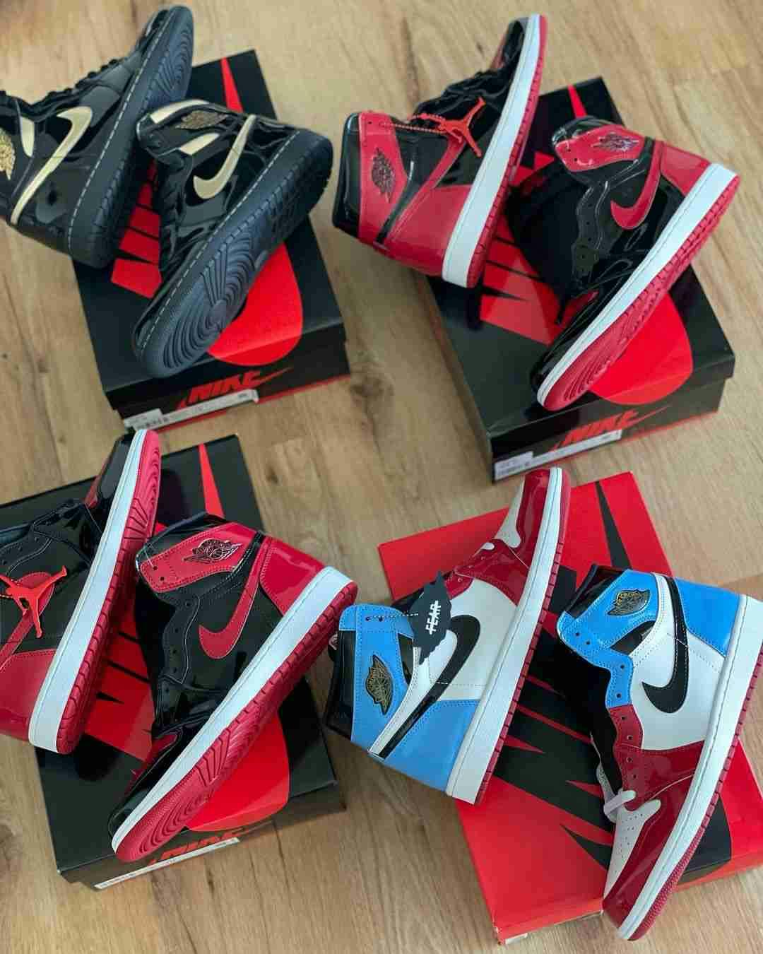 Nike Air Jordan 1 Retro High OG Fearless Size 9 UNC Blue Red CK5666-100