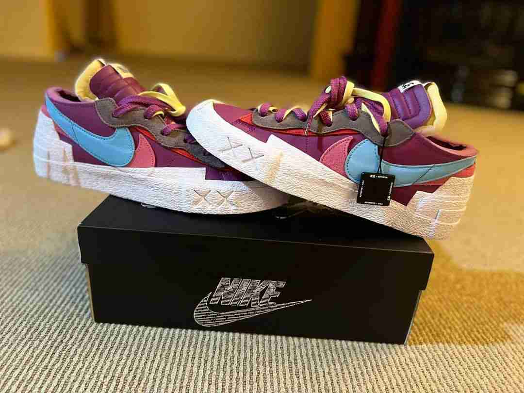 KAWS x sacai x Nike Blazer Low 'Purple Dusk' DM7901‑500 - DM7901