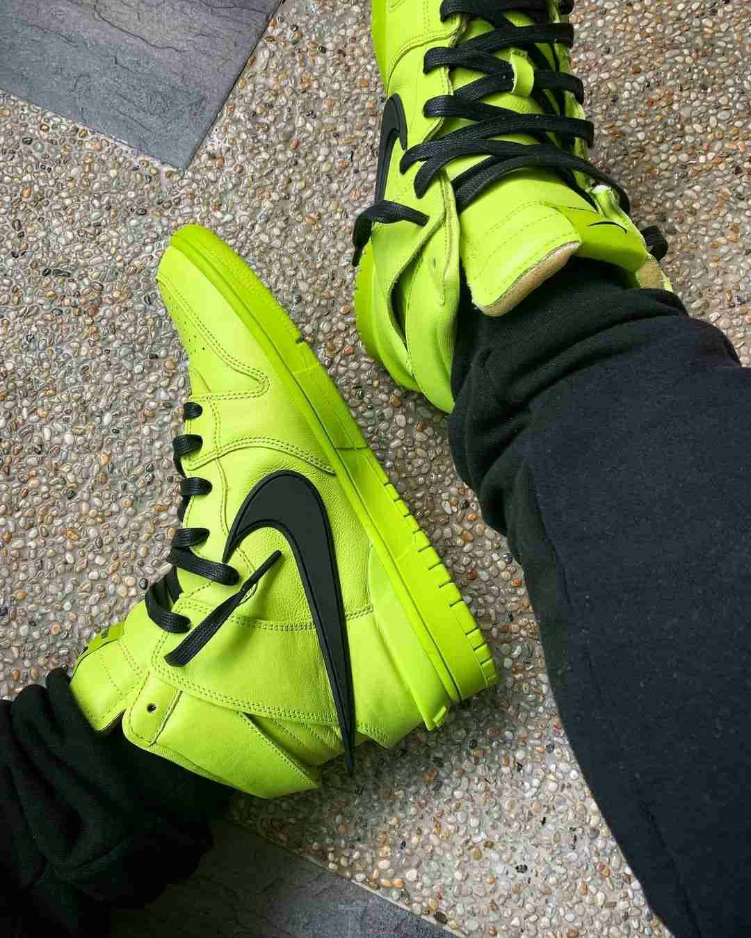 dunk high ambush flash lime resell