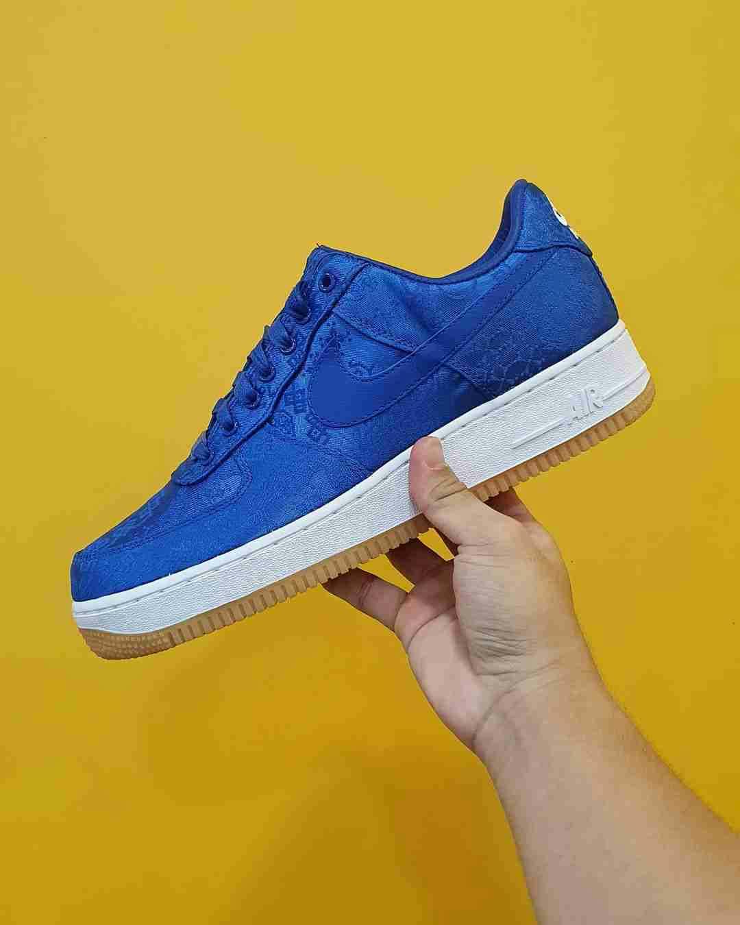 Nike CLOT Air Force 1 PRM Royal Silk