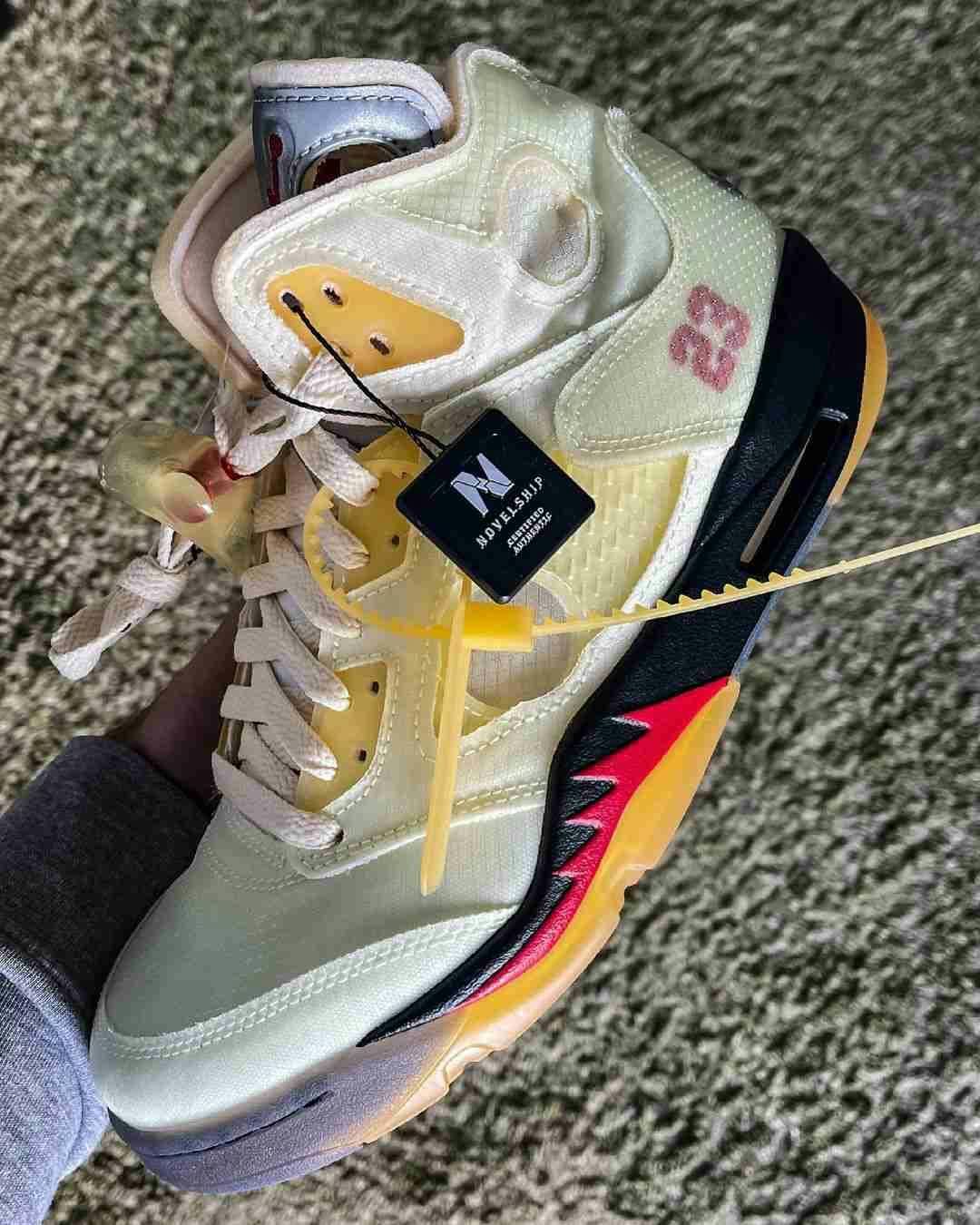 Off-White x Air Jordan 5 SP 'Sail' DH8565-100