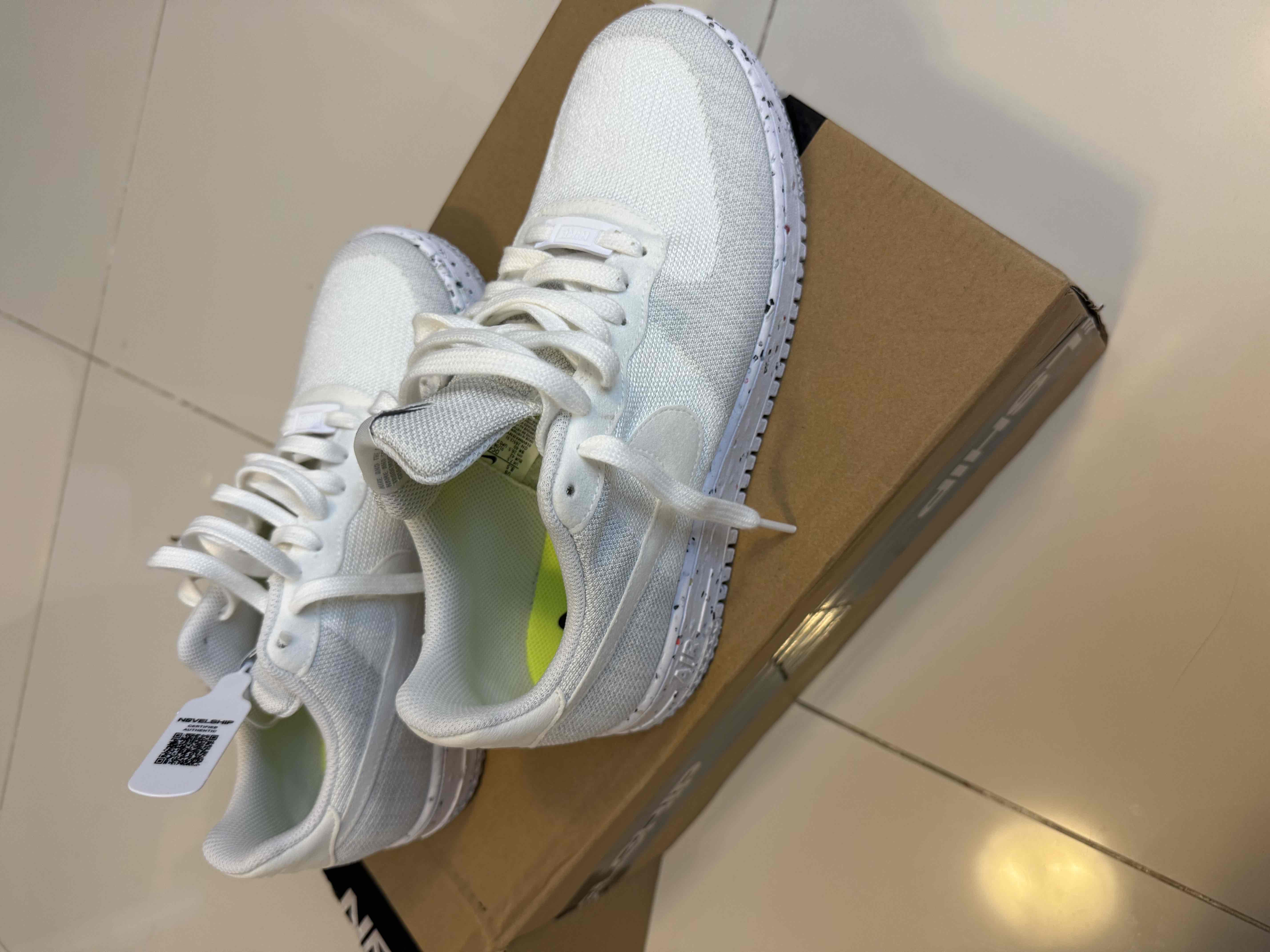 nike air force 1 low crater flyknit white