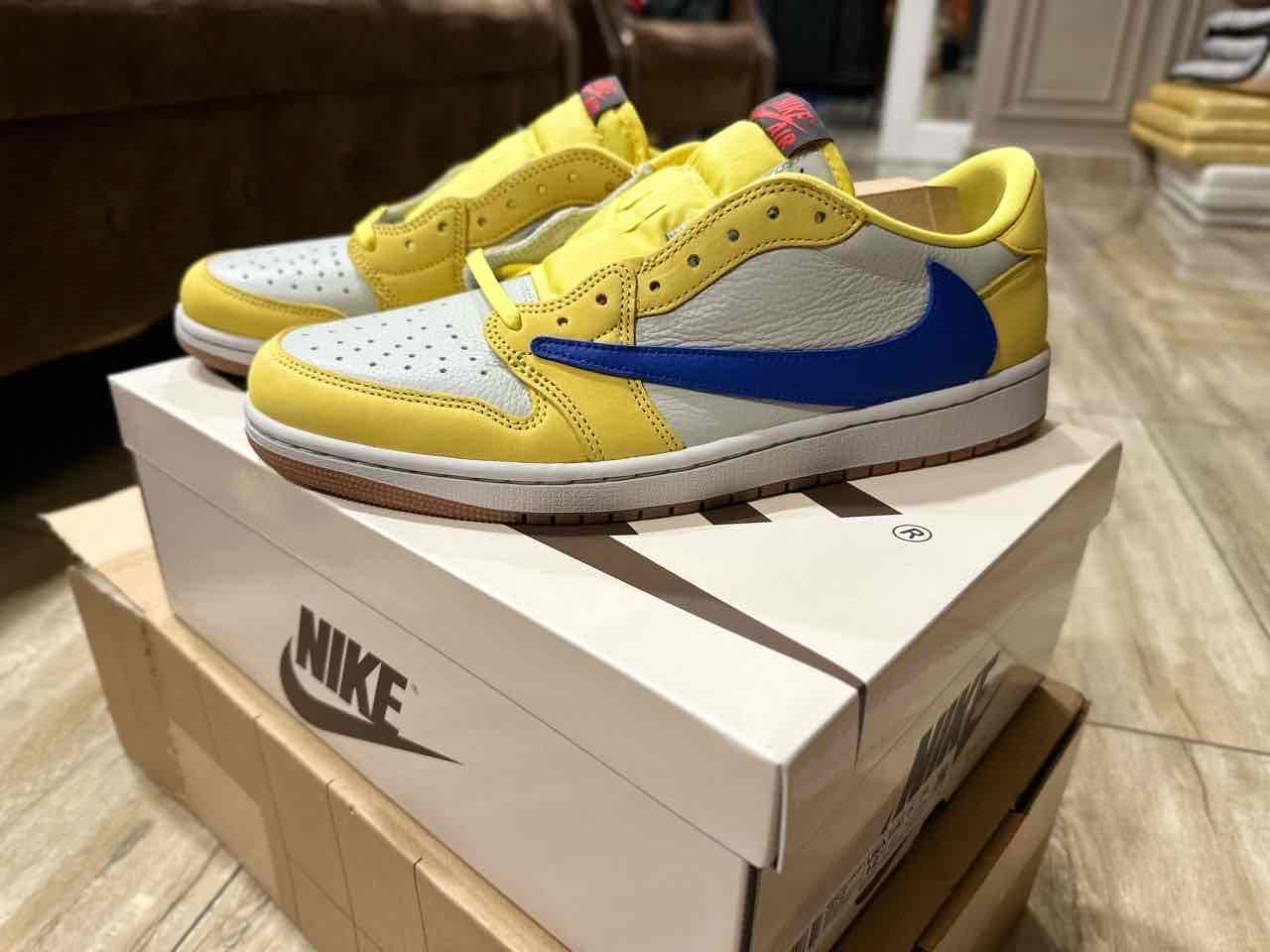 (Women) Travis Scott x Air Jordan 1 Retro Low OG SP 'Canary' DZ4137-700