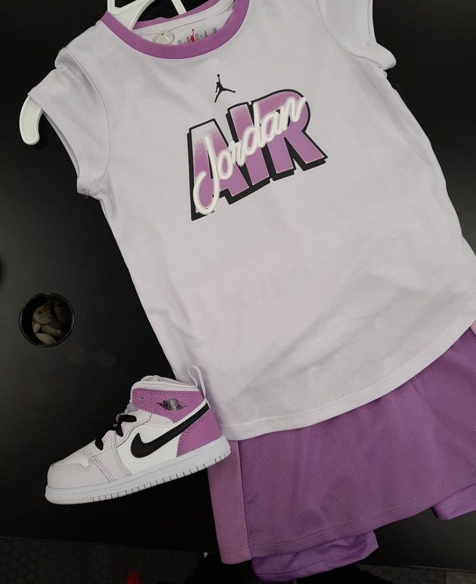(Preschool) Air Jordan 1 Mid 'Barely Grape' DQ8424-501