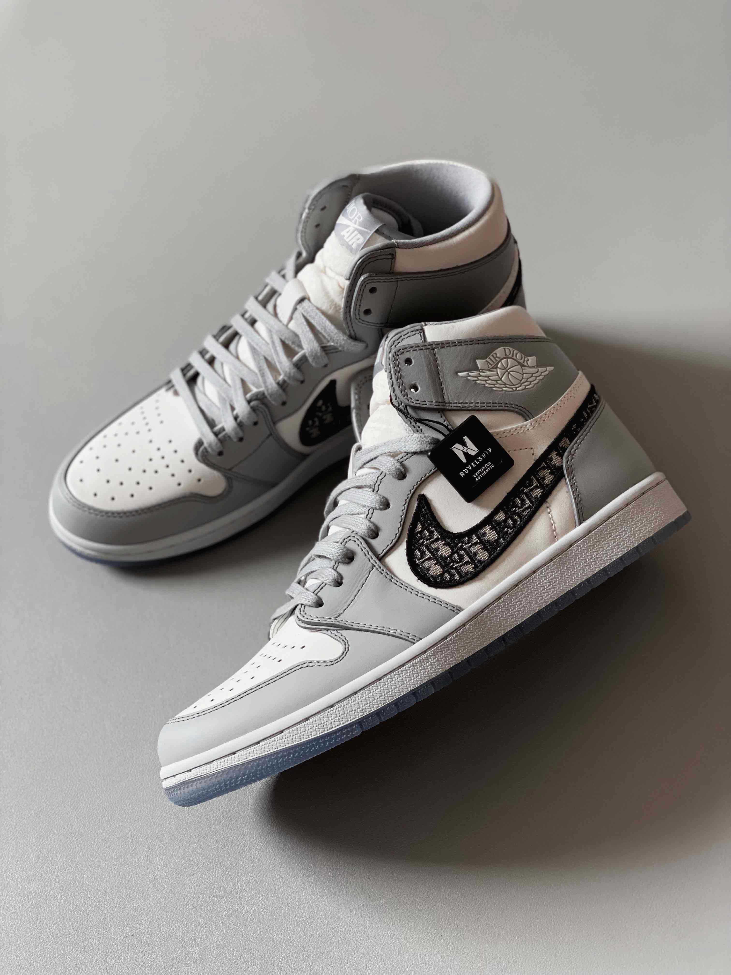 Dior x Air Jordan 1 High 'Wolf Grey' CN8607-002