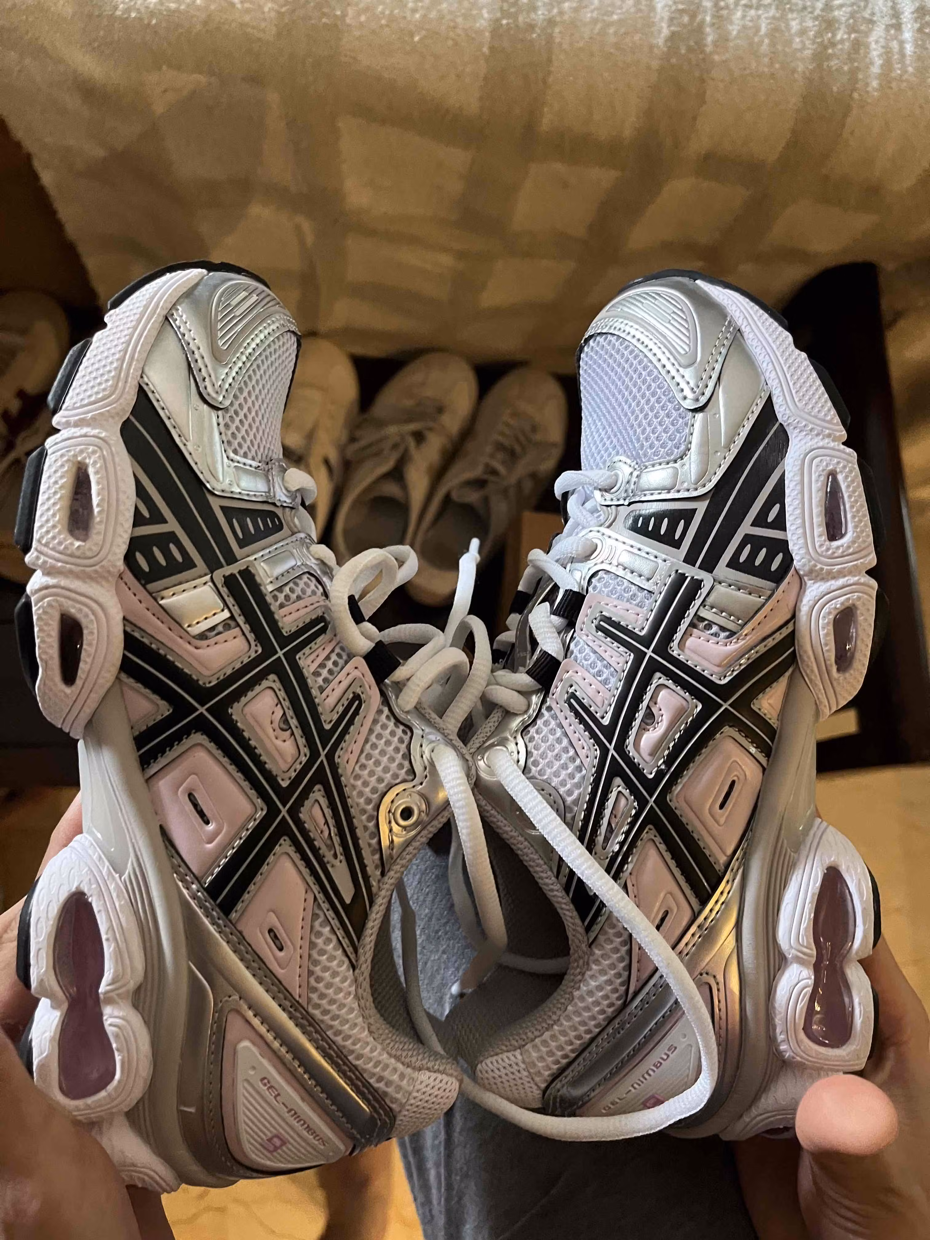 (Women) ASICS Gel Nimbus 9 'White Light Pink'  1202A278-103