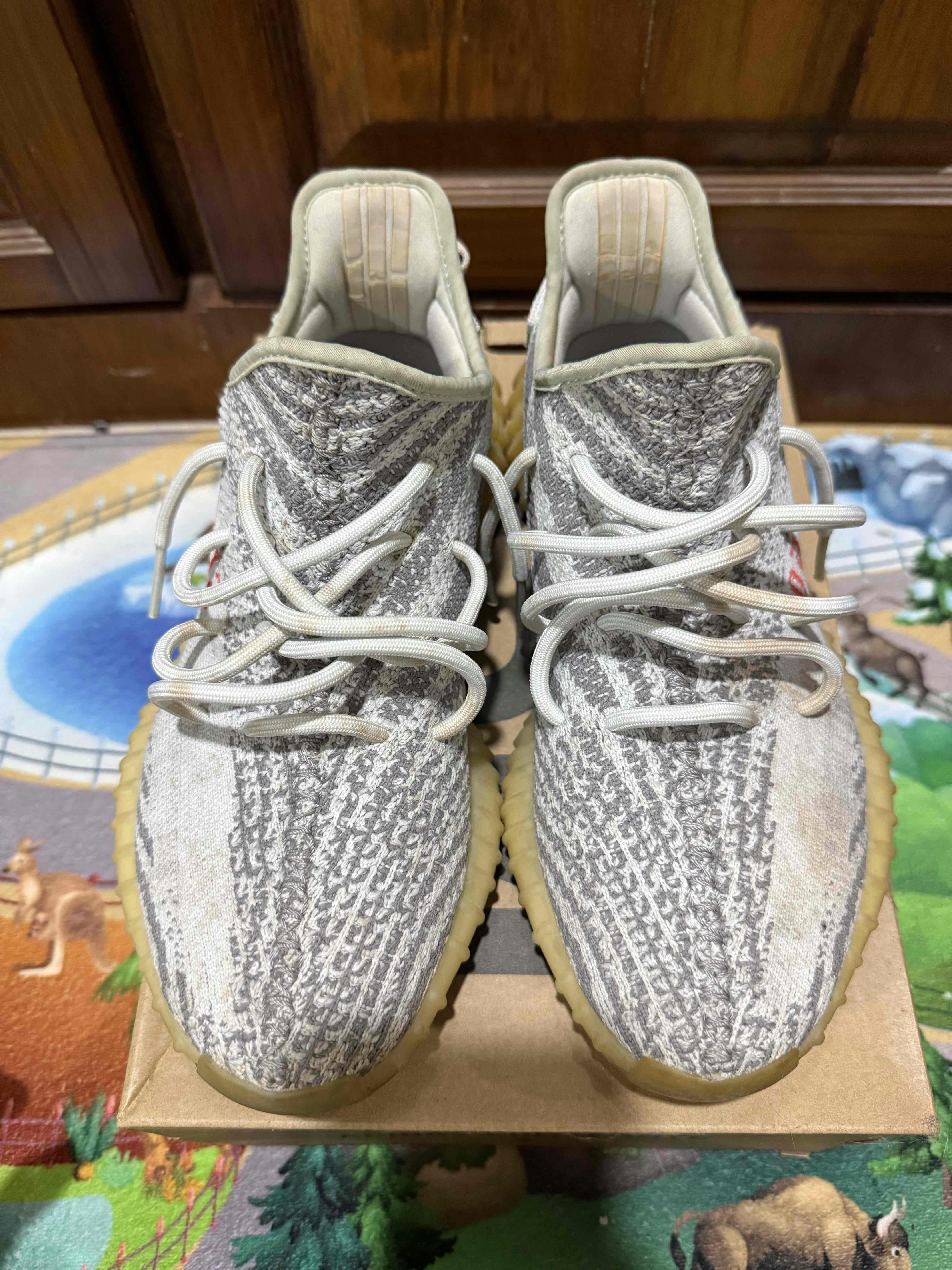 adidas originals Yeezy Boost 350 V2 Blue Tint 2021 'Gray Blue Red' B37571-2021