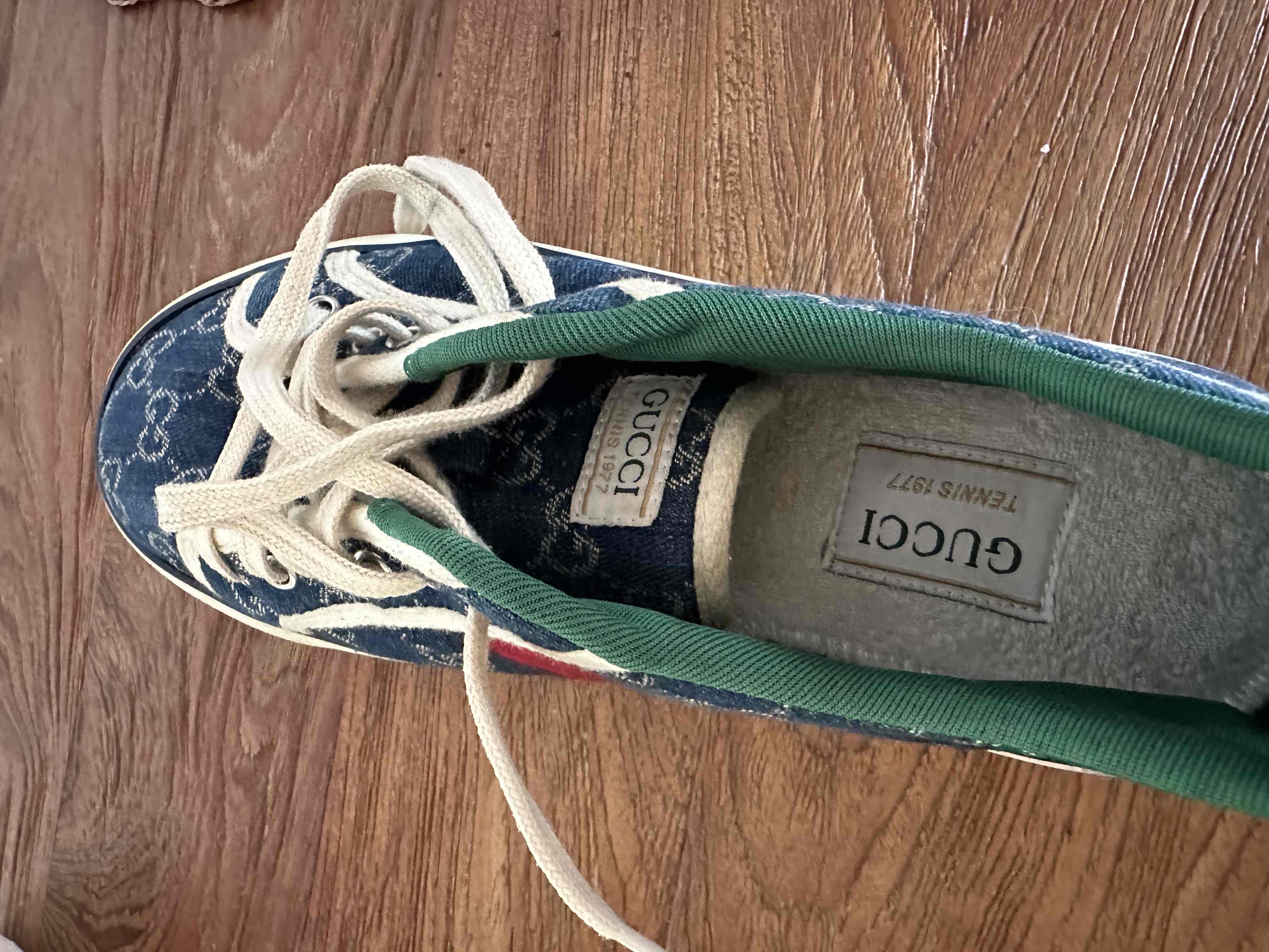 Beli Gucci Tennis 1977 'Blue Ivory' 606111-2KQ10-4463 Novelship