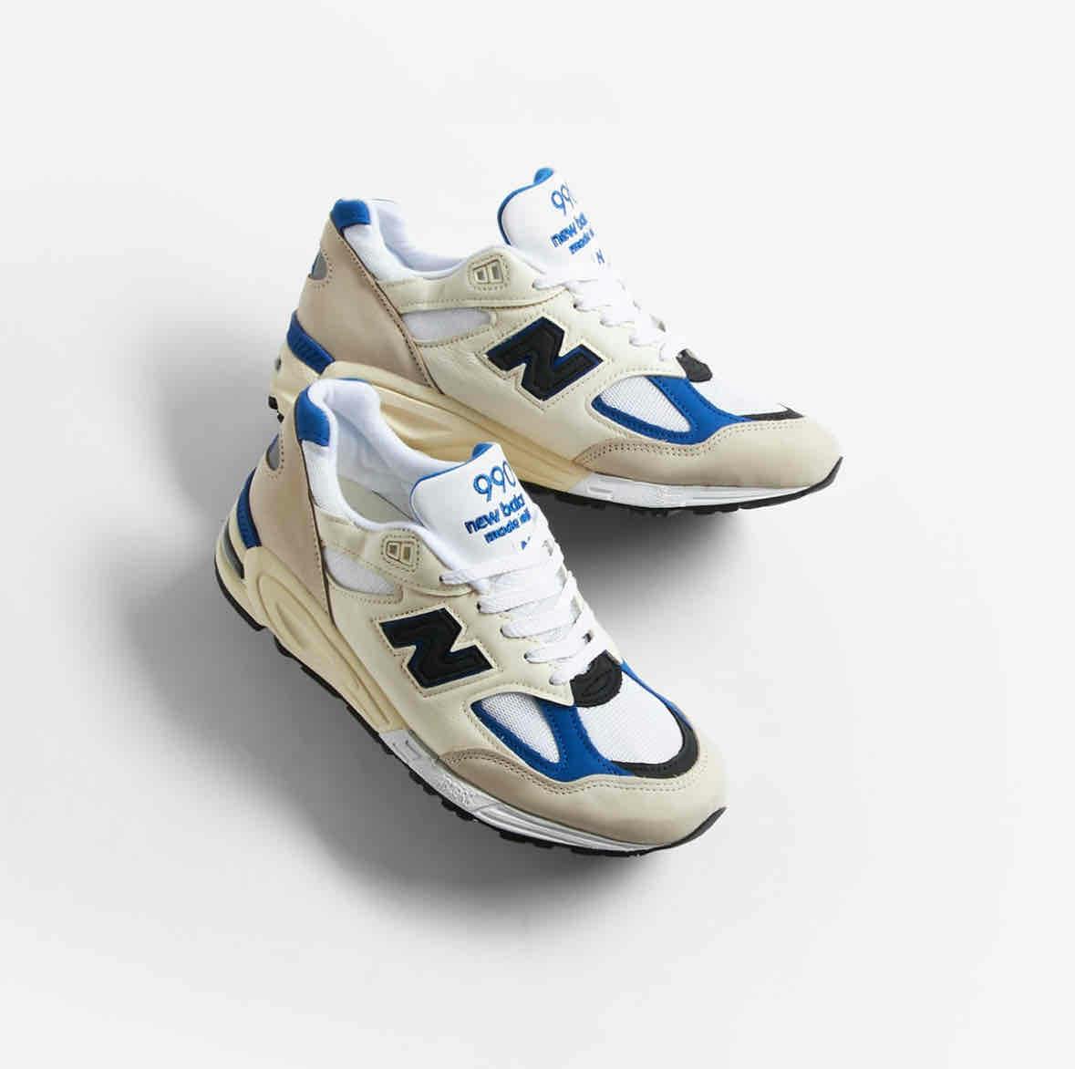 New Balance 990v2 Made in USA 'White Blue' M990WB2