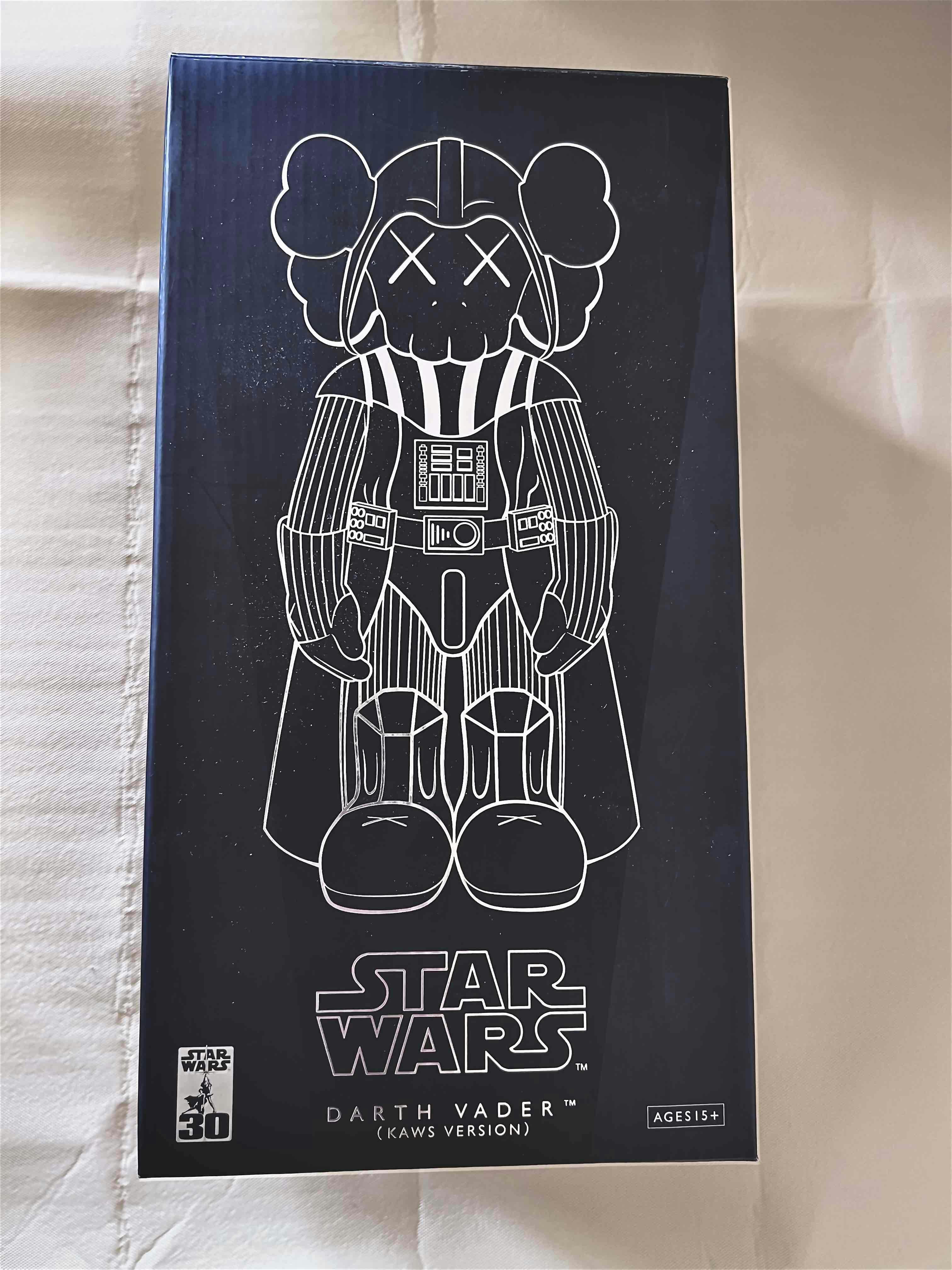KAWS Star Wars Darth Vader Companion with Cape Vinyl Figure Black KAWS Star Wars Darth Vader Companion with Cape Vinyl Figure Black