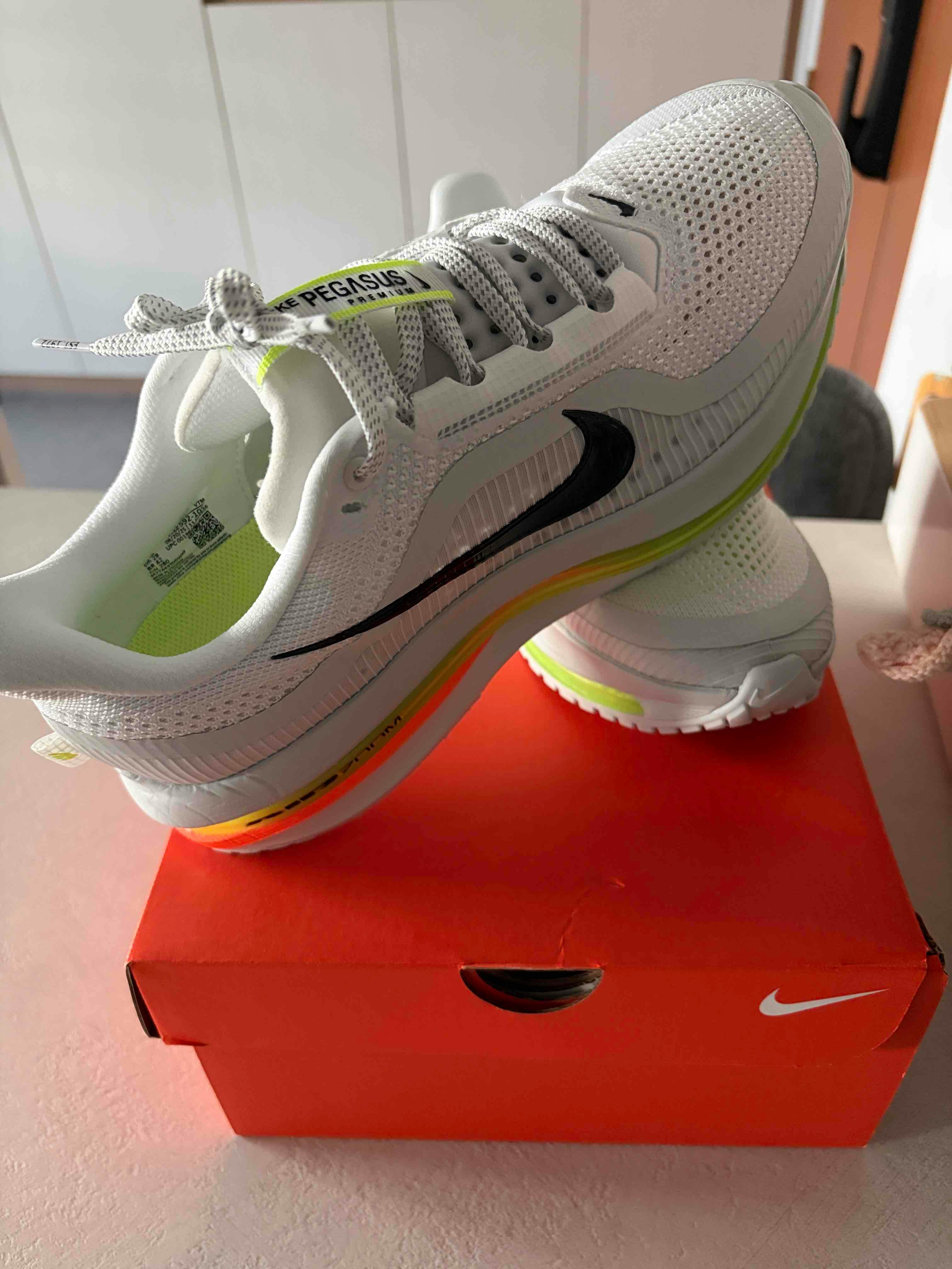 Nike Air Zoom Pegasus Premium White Volt Black HQ2592-105 Nike Air Zoom Pegasus Premium White Volt Black HQ2592-105