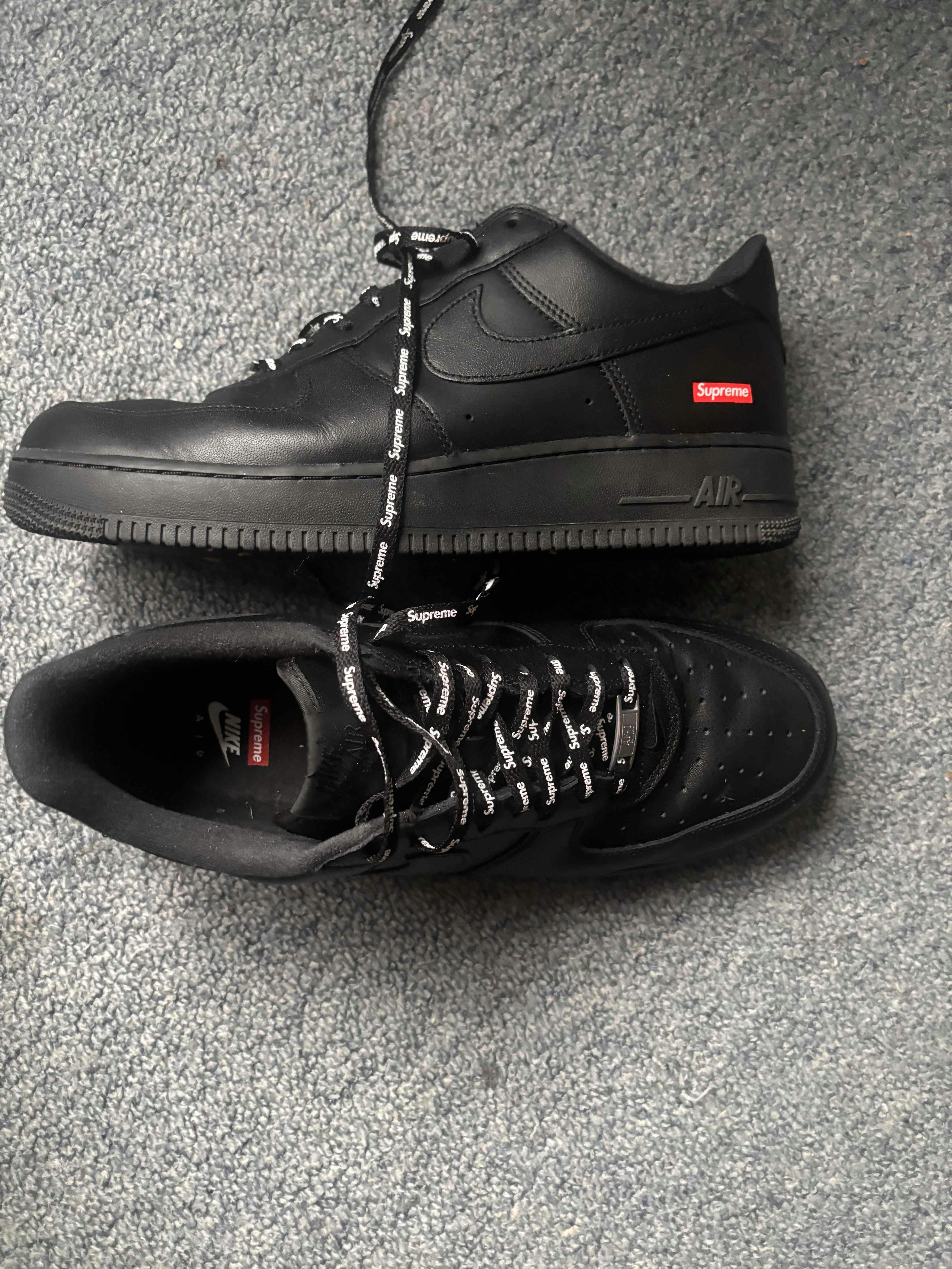 Supreme x Nike Air Force 1 Low 'Box Logo - Black' CU9225-001