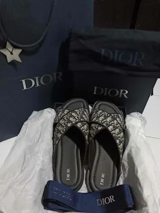 Dior Aqua Sandal 'Dior Oblique - Beige Black' 3SA093ZGM-H961 Dior Aqua Sandal 'Dior Oblique - Beige Black' 3SA093ZGM-H961