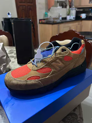 Action Bronson x New Balance 992 Made in USA 'Tan Orange Blue' U992AB1