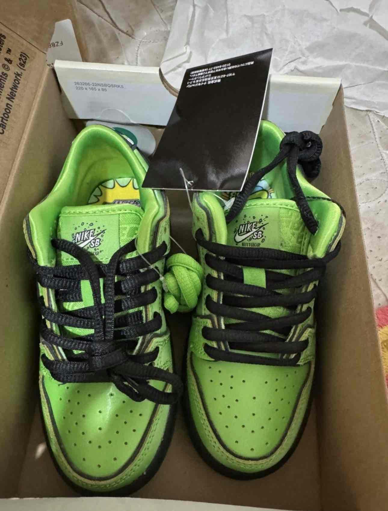 (Toddler) The Powerpuff Girls x Nike Dunk Low Pro SB QS 'Buttercup' FZ8831-300