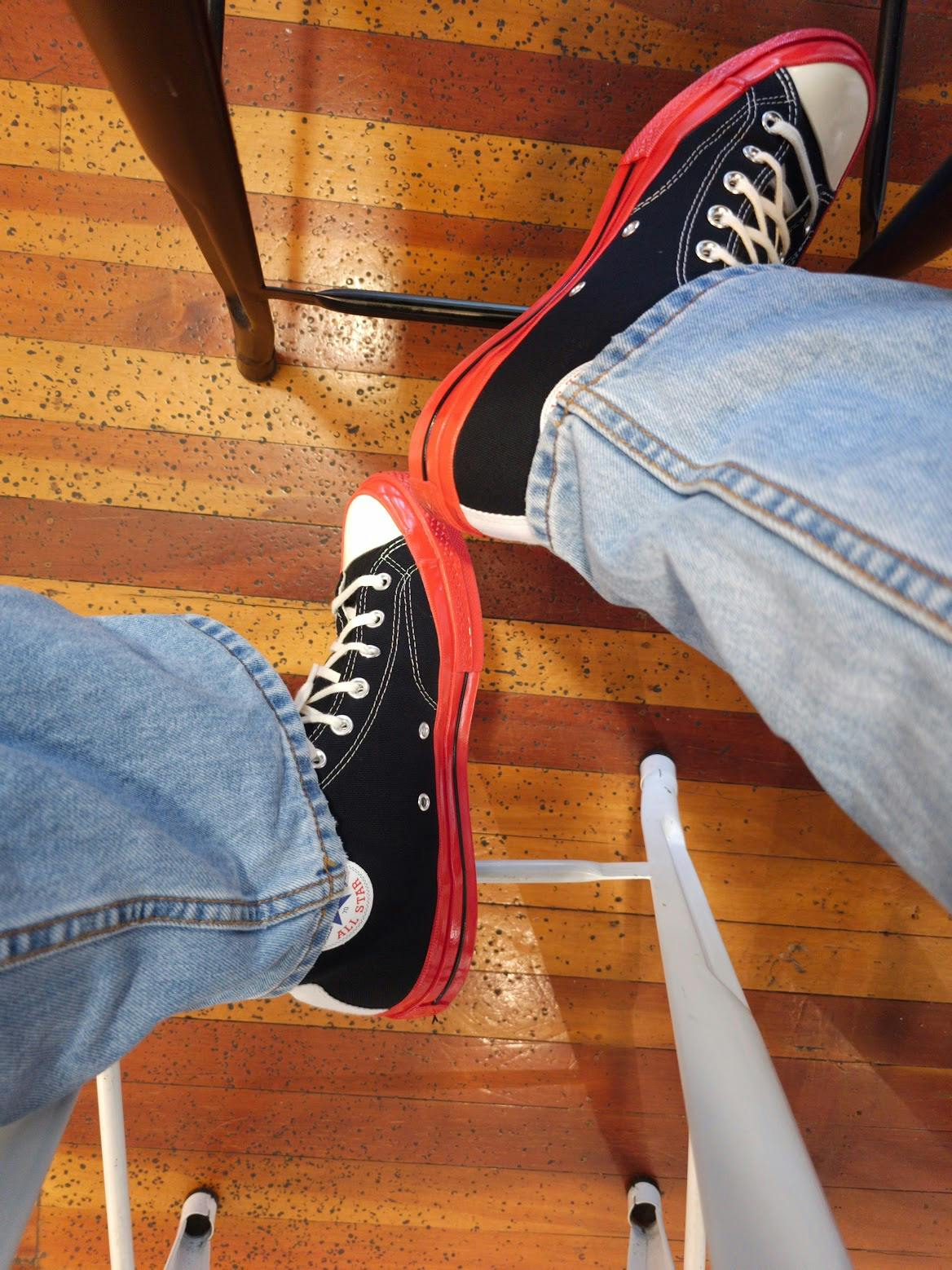 Comme des Garçons PLAY x Converse Chuck 70 High 'Black Red' A01793C Comme des Garçons PLAY x Converse Chuck 70 High 'Black Red' A01793C