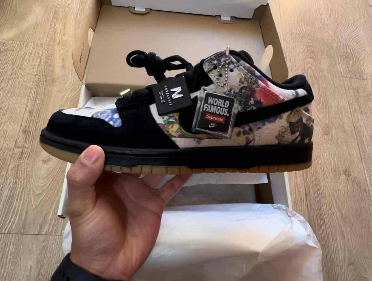 Supreme x Nike SB Dunk Low 'Rammellzee' - FD8778-001 - Novelship