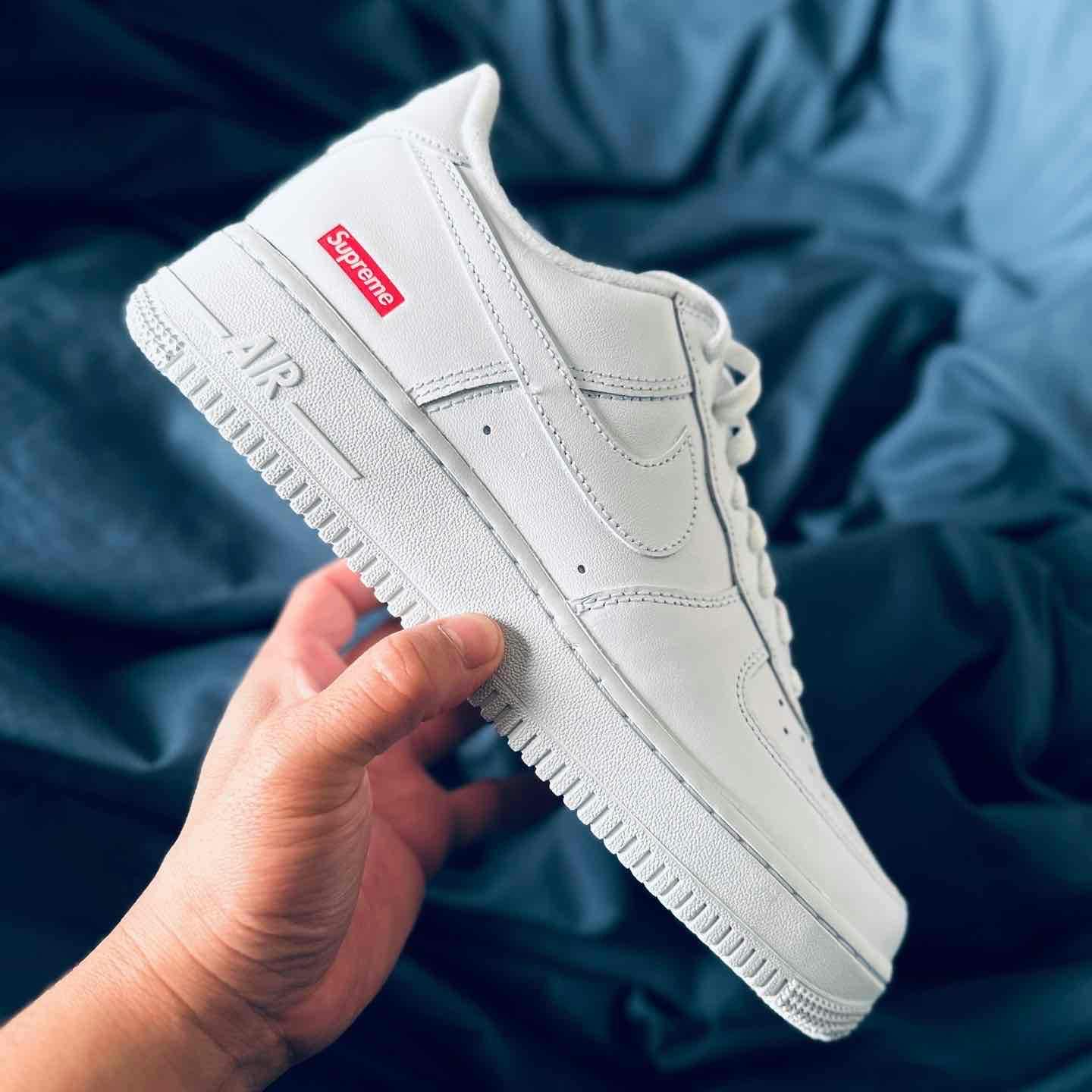 Supreme x Nike Air Force 1 Low 'Box Logo - White' CU9225-100