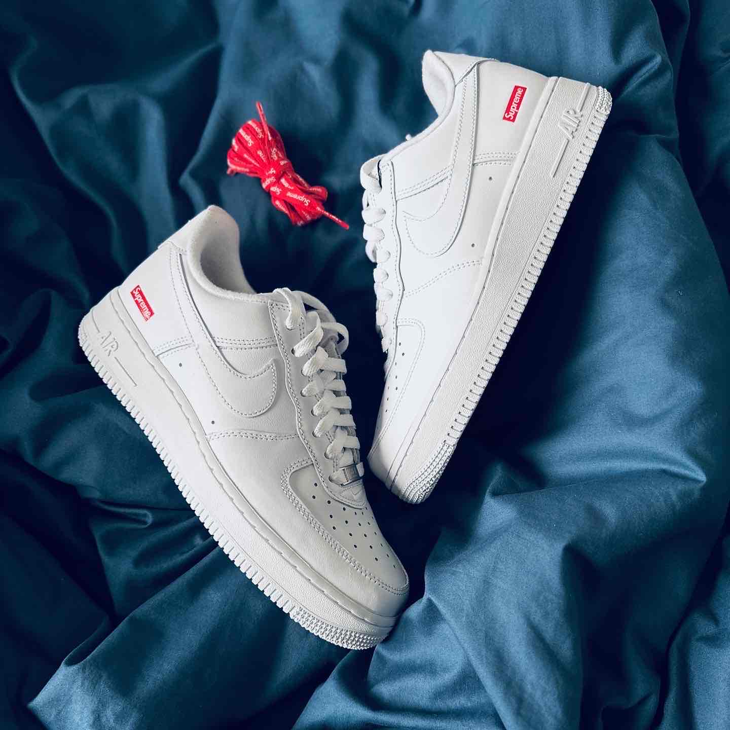 Buy Supreme x Nike Air Force 1 Low 'Box Logo - White' CU9225