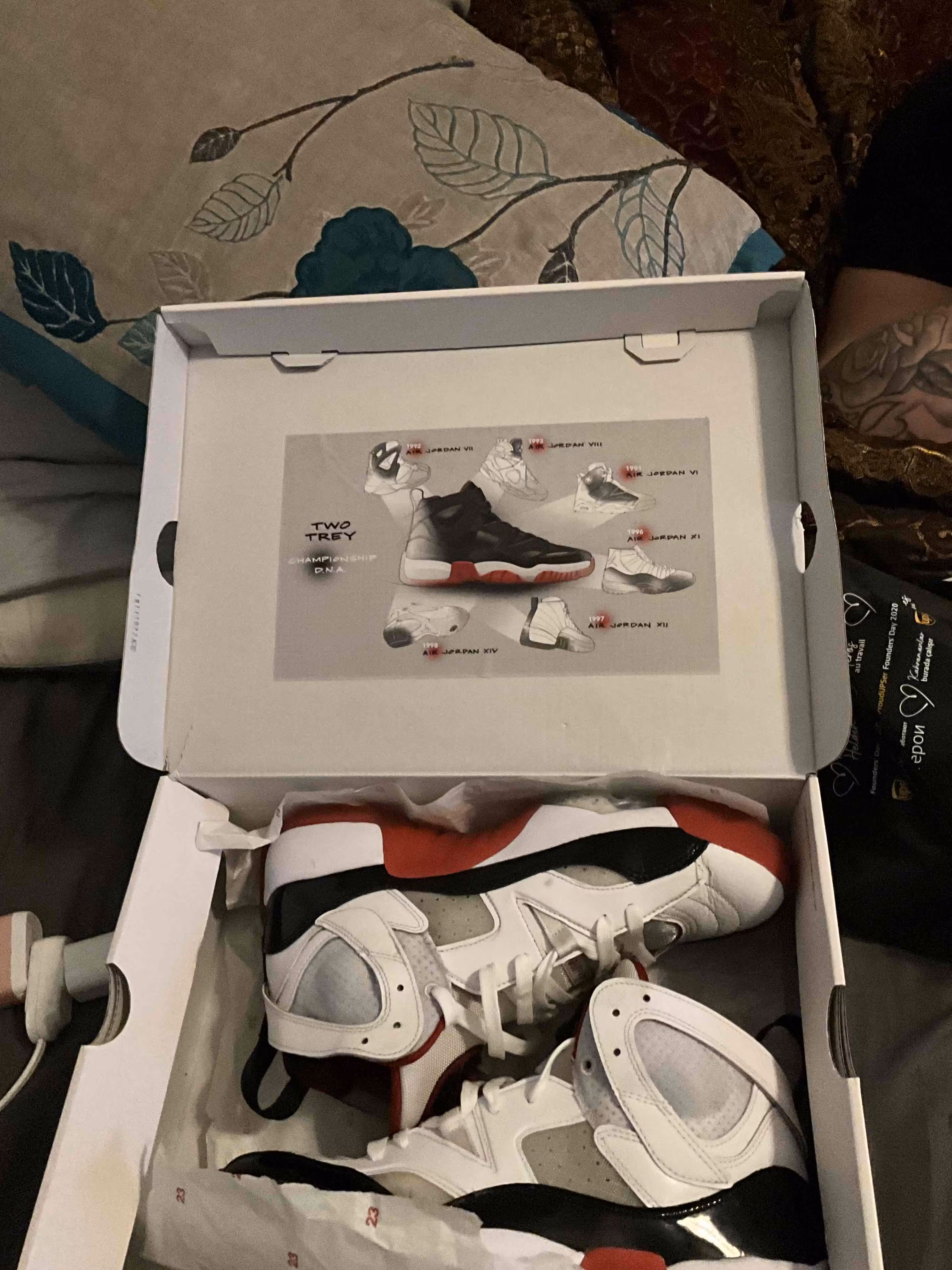 Air Jordan Jumpman Two Trey 'White Gym Red Black' DO1925-106