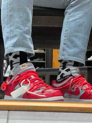 Off-White x Nike Dunk Low 'University Red' CT0856-600