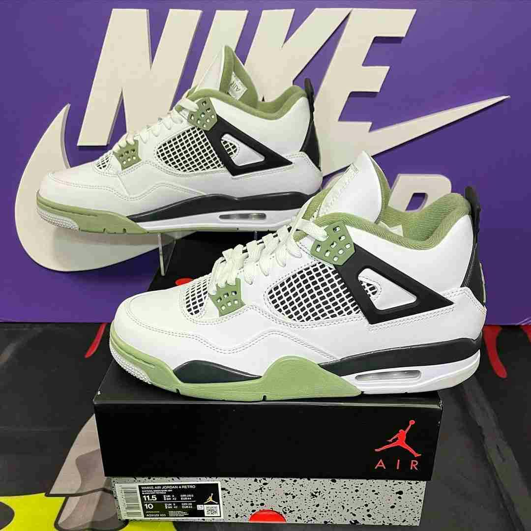 (Women) Air Jordan 4 'Seafoam' AQ9129-103