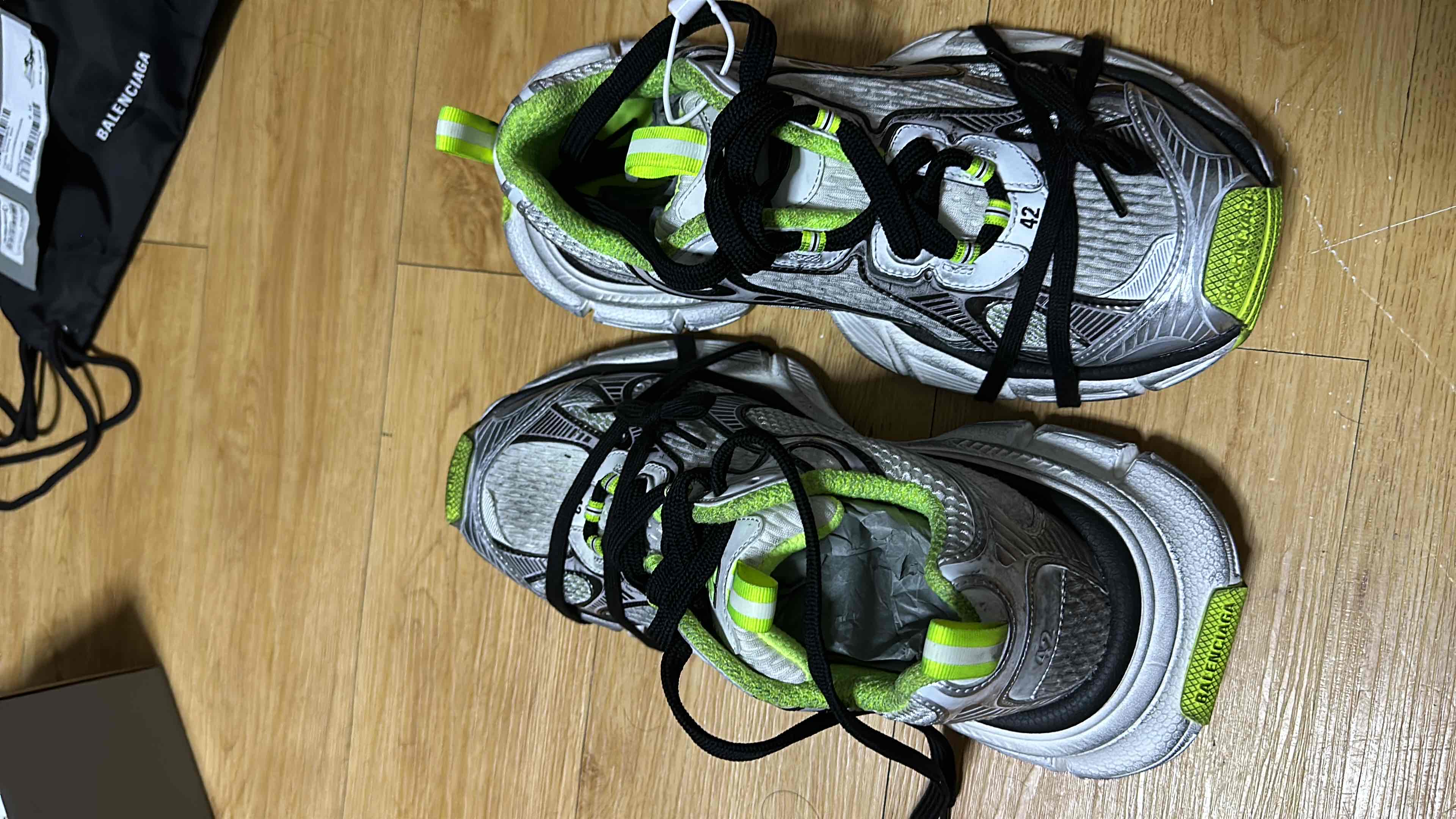 Buy Balenciaga 3XL Sneakers 'Grey Black Green Mesh and